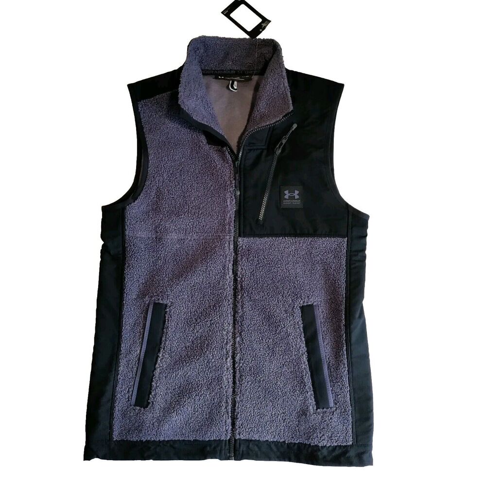 Under Armour Mission Vest Black Purple Loose Fit Men's Small New
